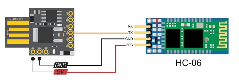 Digispark Wiring